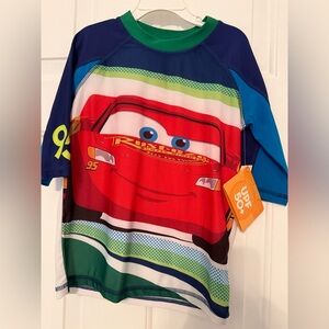 Disney-Lightning McQueen boys upf 50+ shirt. Size 9/10. NWT $15